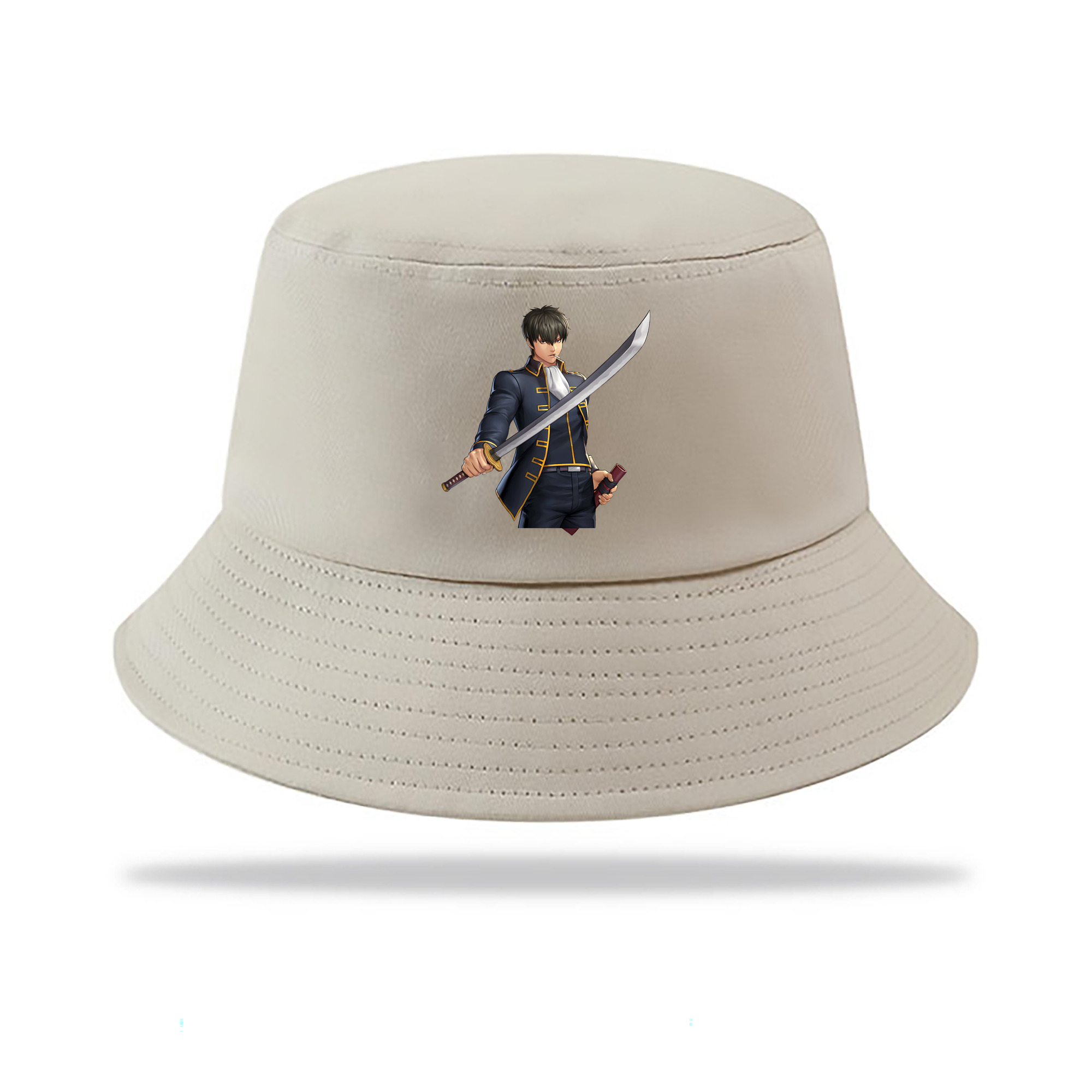 （画像用） ぎんたま 坂田銀時（さかたぎんとき） 神楽 志村新八（しむら しんぱち） GINTAMA Sakata Gintoki Kagura Shimura Shinpachi アウトドア日除けバケットハット